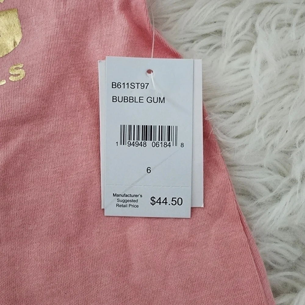 BCBG Girls Shorts Tee set. Bubblegum. Size 6. New. BC